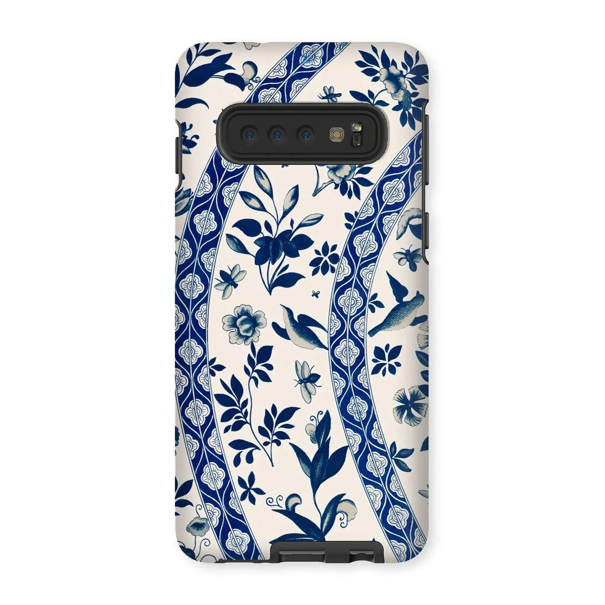 Chinese Blue & White Bird Pattern Art Phone Case - Owen Jones - Samsung Galaxy S10 / Matte - Mobile Phone Cases