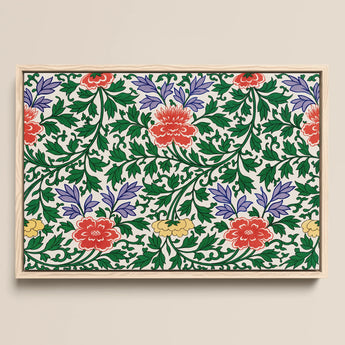Chinese Botanical Illustration - Owen Jones Art Print / Canvas, 18x12’’ / 46x31cm / Natural Frame, Posters Prints & Visual Artwork, Toby