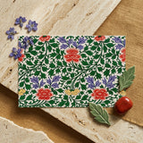 Chinese Botanical Illustration - Owen Jones Art Print / Canvas Rectangular Card Vibrant Floral Pattern Red Purple Green Owen Jones, Chinese
