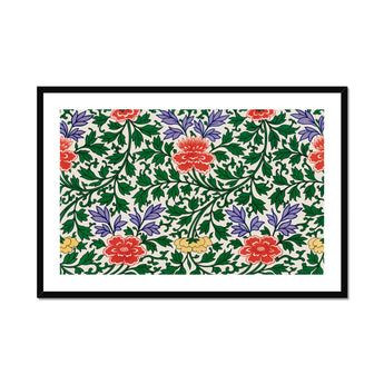 Chinese Botanical Illustration - Owen Jones Art Print, Framed Floral Pattern