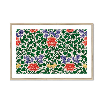 Chinese Botanical Illustration - Owen Jones Art Print, Framed Floral Pattern