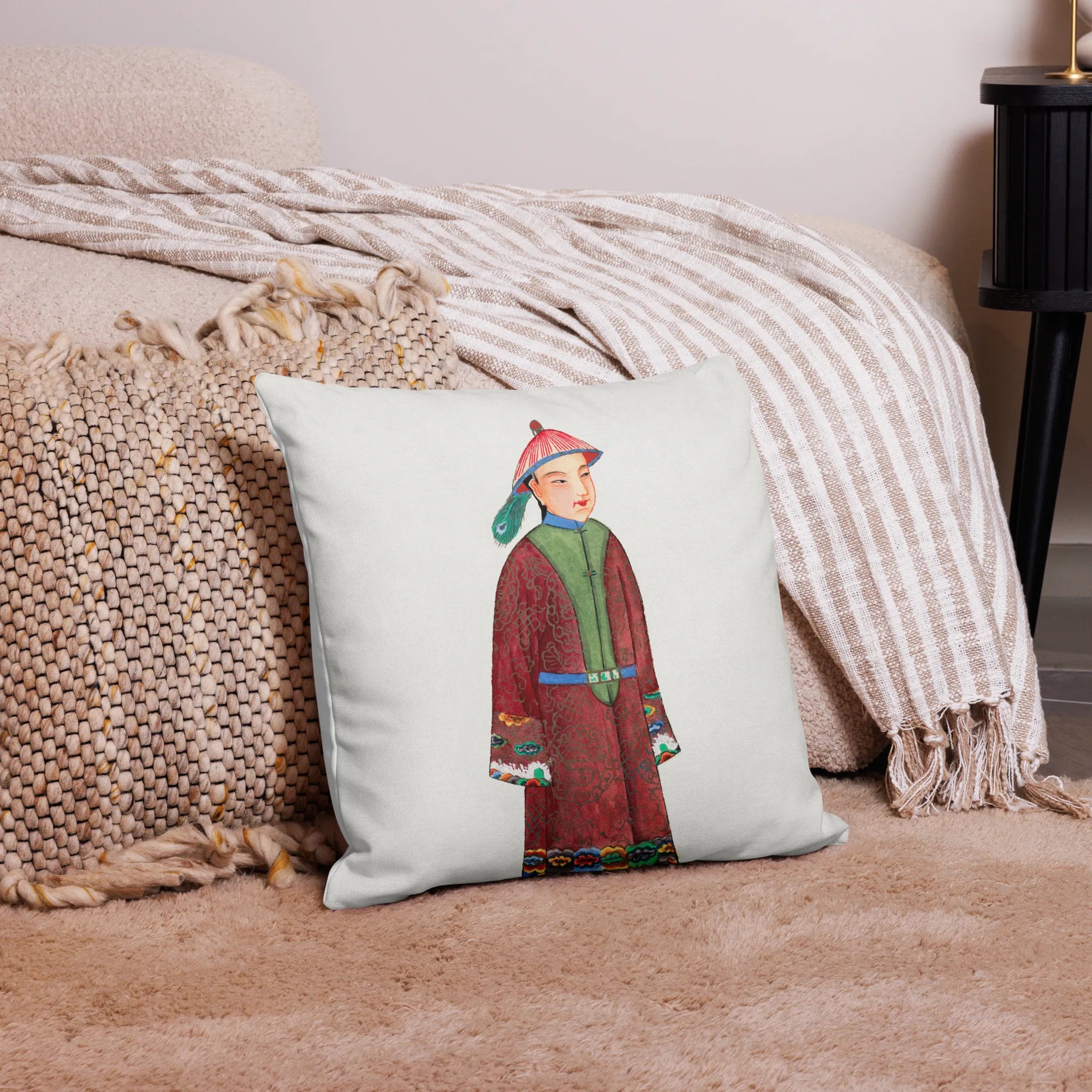 Chinese Dandy Cushion - Throw Pillows - Aesthetic Art