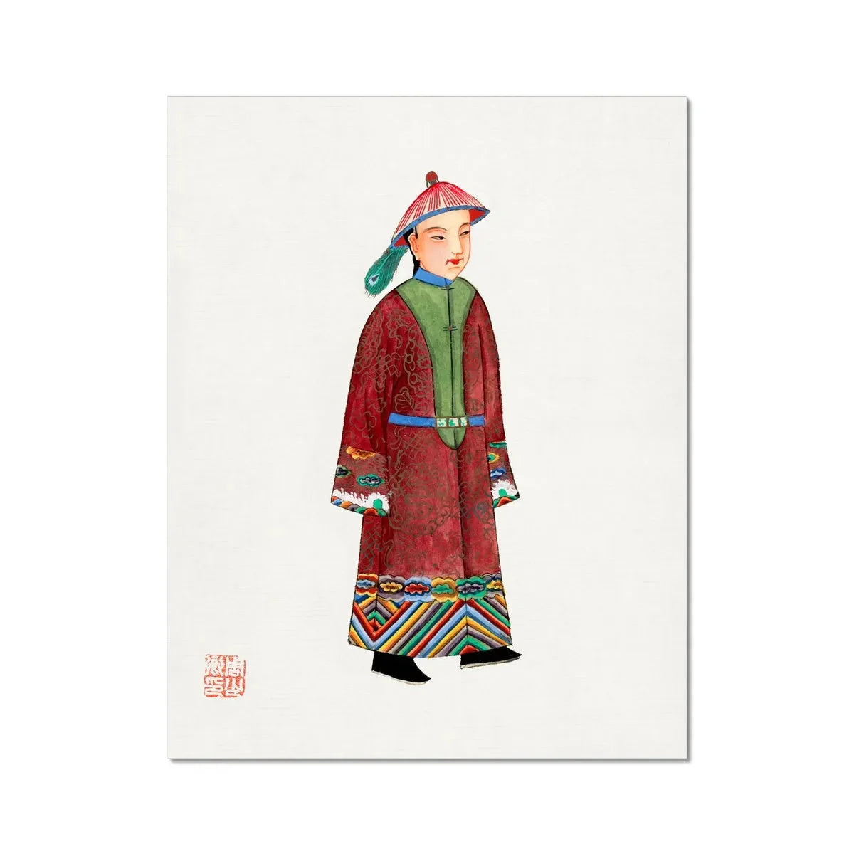 Chinese Dandy Fine Art Print - 11’x14’ - Posters Prints & Visual Artwork - Aesthetic Art