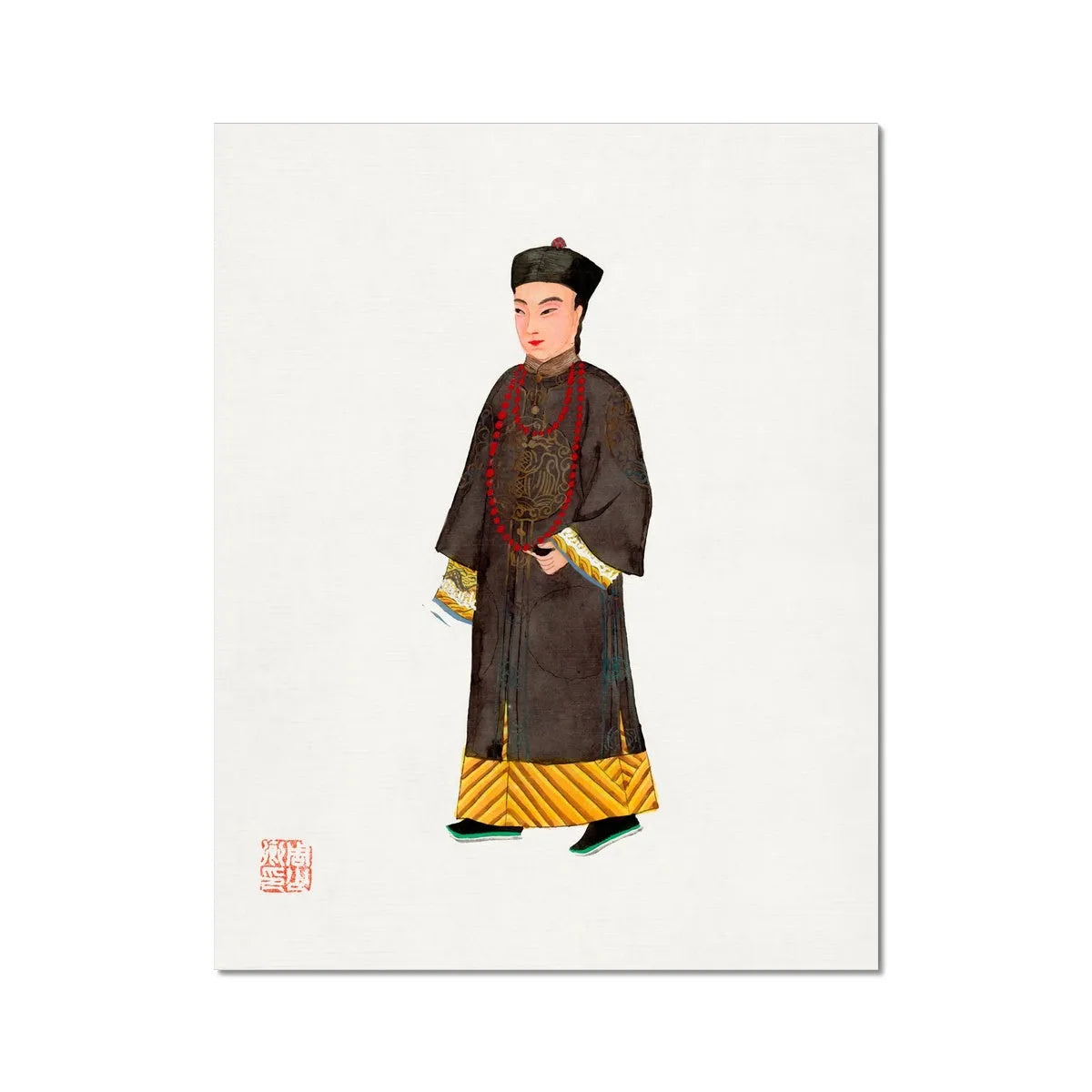 Chinese Emperor’s Courtier Fine Art Print - 11’x14’ - Posters Prints & Visual Artwork - Aesthetic Art