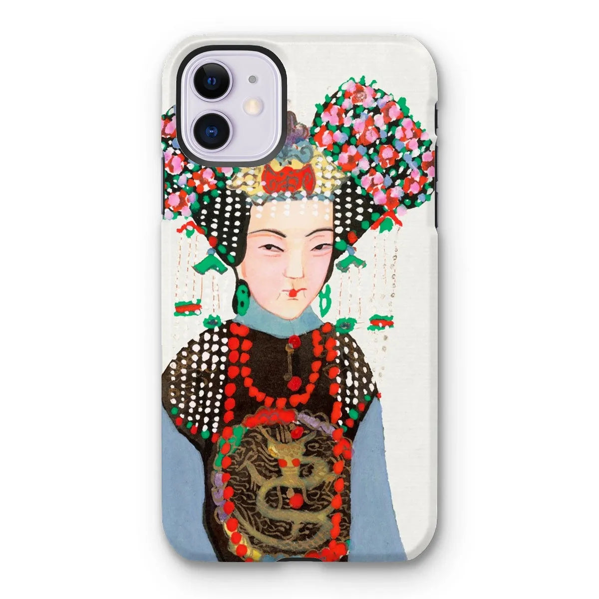 Chinese Empress - Manchu Art Phone Case - Iphone 11 / Matte - Mobile Phone Cases - Aesthetic Art