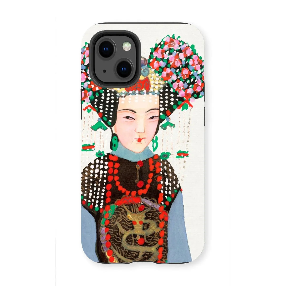 Chinese Empress - Manchu Art Phone Case - Iphone 13 Mini / Matte - Mobile Phone Cases - Aesthetic Art