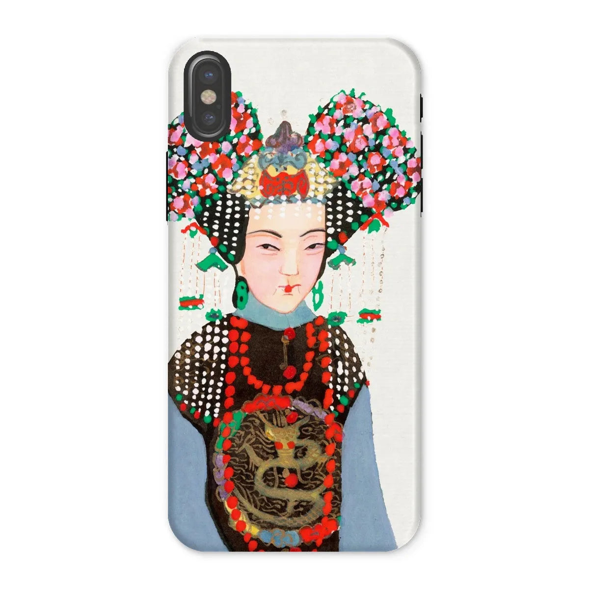 Chinese Empress - Manchu Art Phone Case - Iphone x / Matte - Mobile Phone Cases - Aesthetic Art