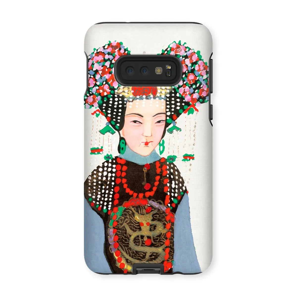 Chinese Empress - Manchu Art Phone Case - Samsung Galaxy S10e / Matte - Mobile Phone Cases - Aesthetic Art