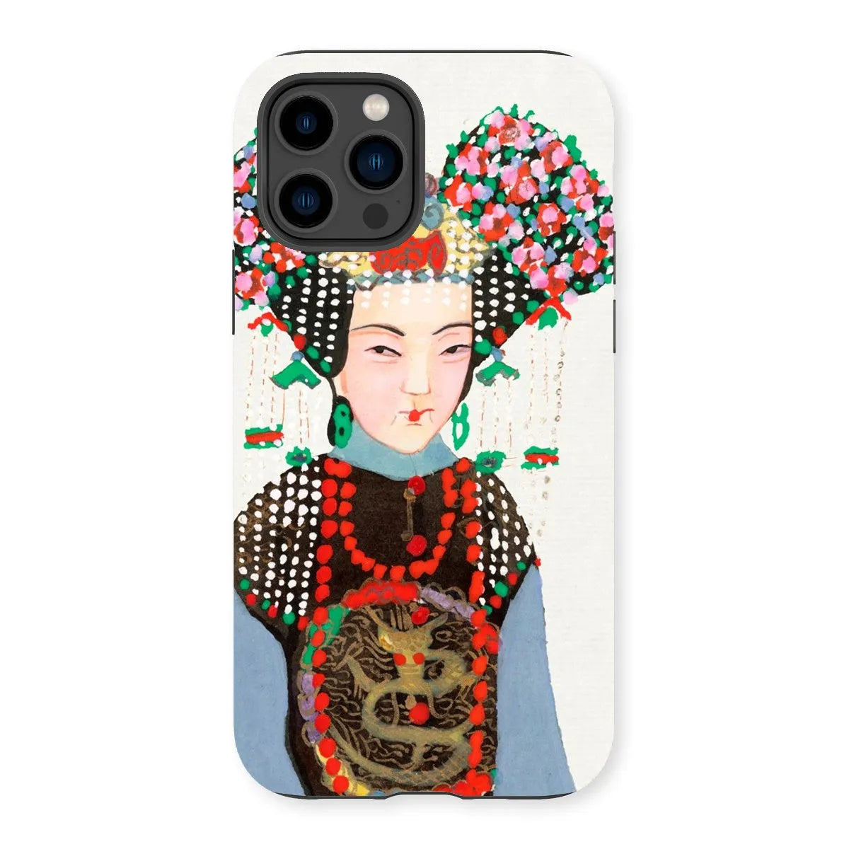 Chinese Empress - Manchu Art Phone Case - Iphone 14 Pro / Matte - Mobile Phone Cases - Aesthetic Art