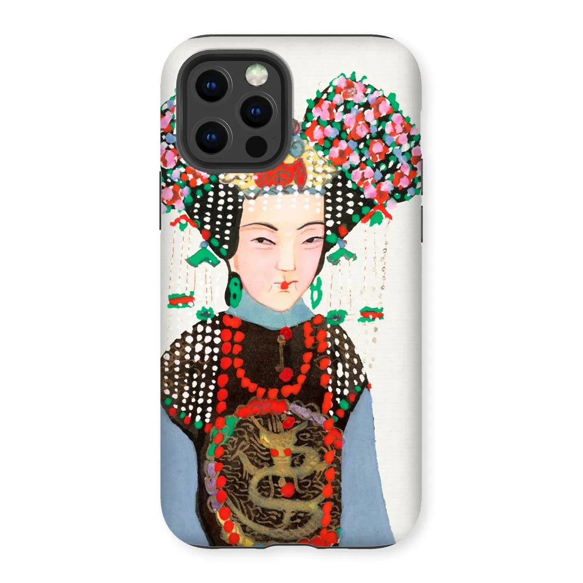 Chinese Empress - Manchu Art Phone Case - Iphone 12 Pro / Matte - Mobile Phone Cases - Aesthetic Art