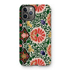 Chinese Floral Pattern - Owen Jones Iphone Case, 11 Pro / Matte, Floral-patterned Iphone Case Vibrant Design Red Flowers Green
