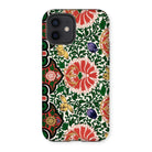 Chinese Floral Pattern - Owen Jones Iphone Case, 12 / Matte, Floral Patterned Phone Case Vibrant Red Flowers Green