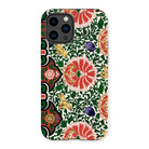 Chinese Floral Pattern - Owen Jones Iphone Case, 14 Pro / Matte, Floral-patterned Iphone Case Vibrant Design Red Flowers Green