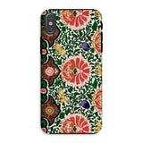 Chinese Floral Pattern - Owen Jones Iphone Case, Xs / Matte, Floral Patterned Smartphone Case Vibrant Red Green Yellow