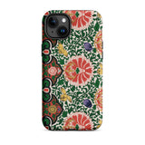 Chinese Floral Pattern - Owen Jones Phone Case Iphone 15 Plus / Matte Patterned Symphony, Vibrant, Rhythmic Blooms Burst Mobile Cases