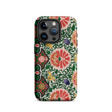 Chinese Floral Pattern - Owen Jones Phone Case Iphone 15 Pro / Matte Patterned Symphony, Vibrant, Rhythmic Blooms Burst Mobile Cases