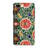 Chinese Floral Pattern - Owen Jones Phone Case Iphone 8 Plus / Matte Patterned Vibrant Red Flowers Green Symphony, Rhythmic Blooms Burst