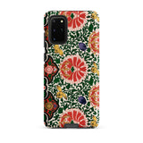 Chinese Floral Pattern - Owen Jones Phone Case Samsung Galaxy S20 Plus / Matte Vibrant Bold Red Blossoms Green Symphony, Rhythmic Blooms
