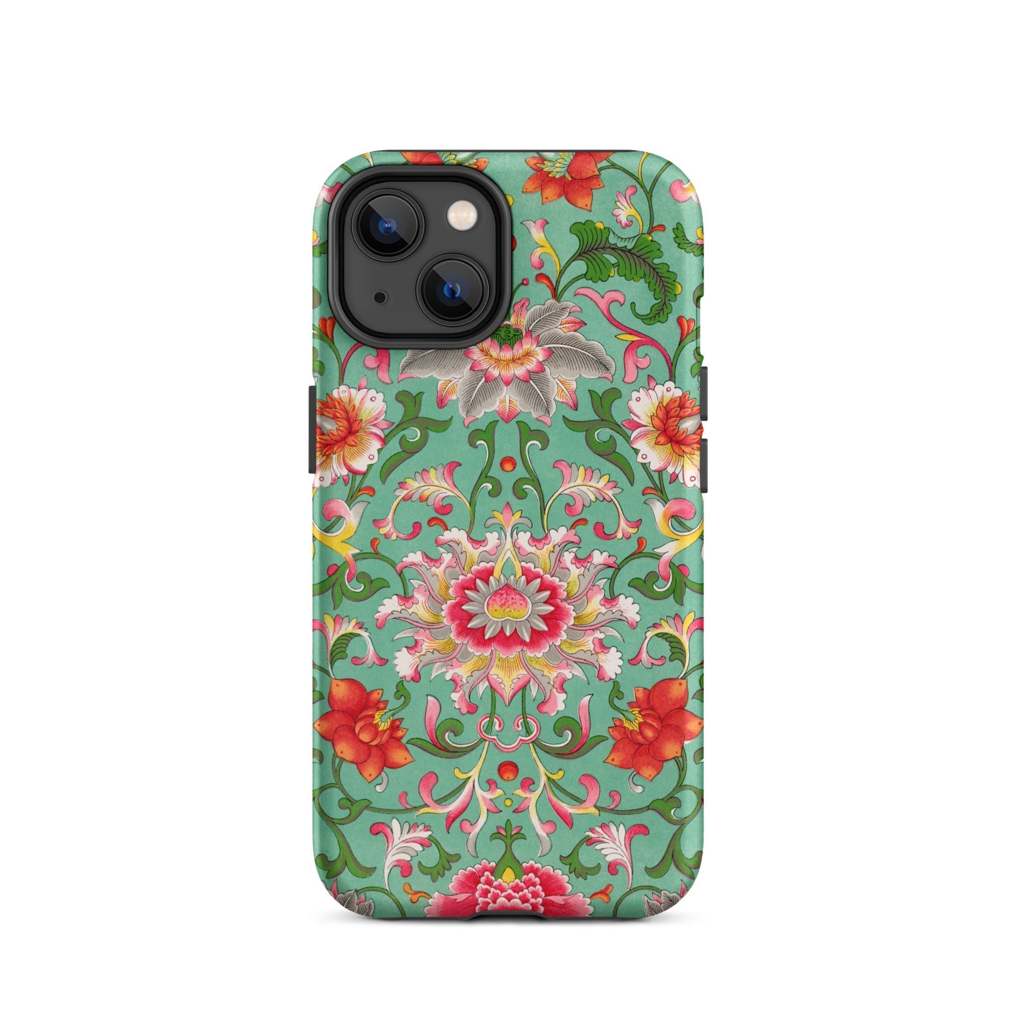 Chinese Florals - Owen Jones Chinoiserie Iphone Case, 14 / Tough Phone, Floral Patterned Phone Case
