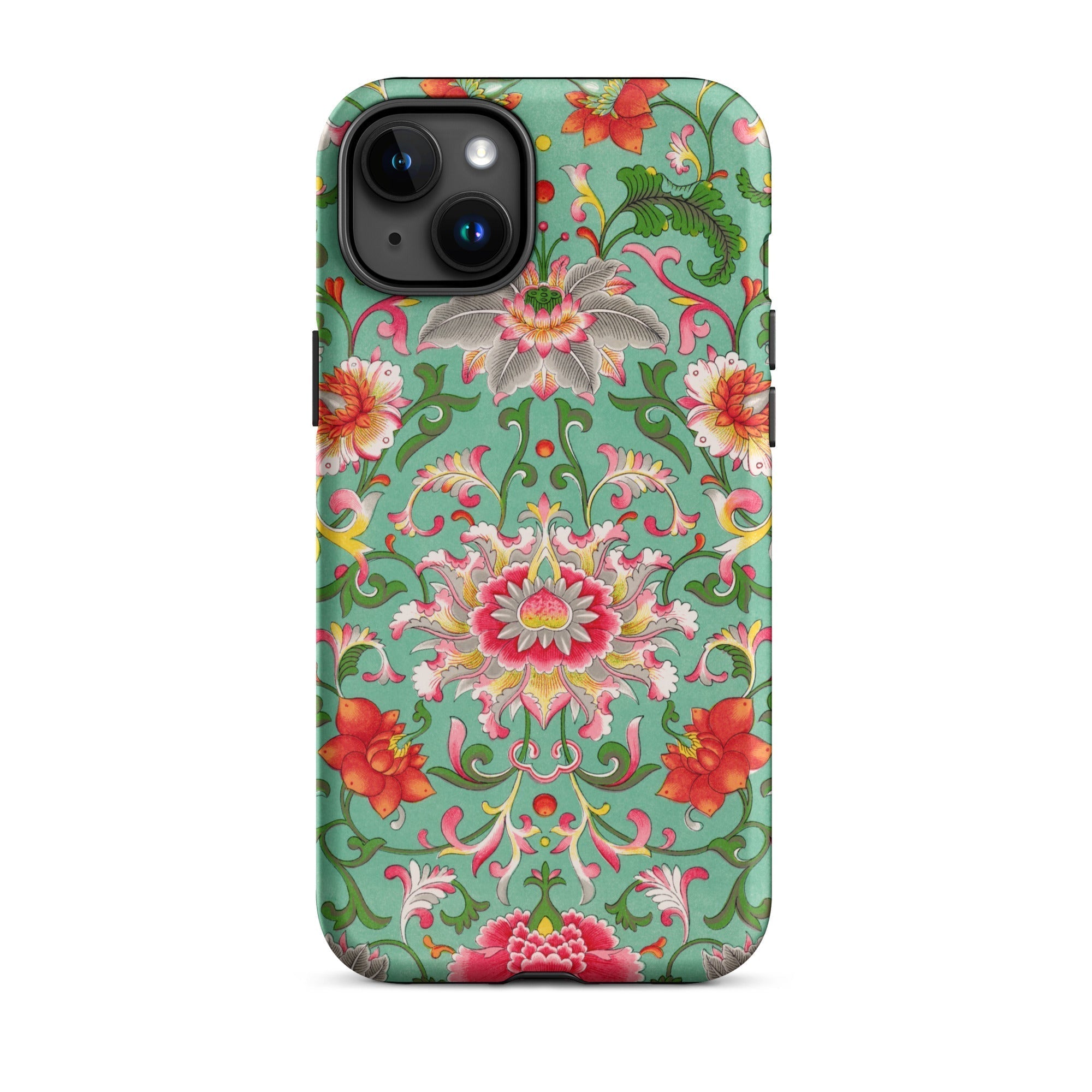 Chinese Florals - Owen Jones Chinoiserie Iphone Case, 15 Plus / Tough Phone, Floral Patterned Phone Case