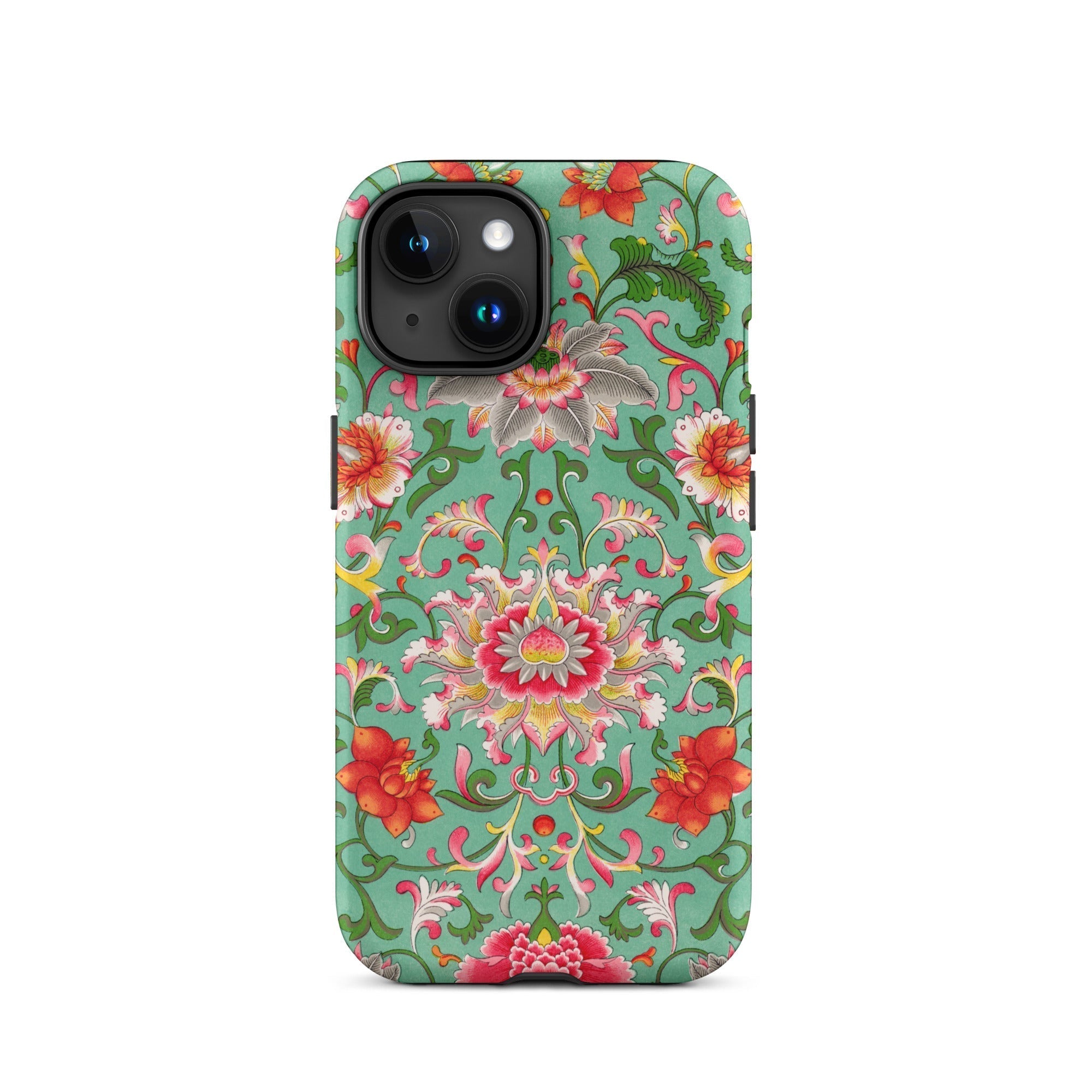 Chinese Florals - Owen Jones Chinoiserie Iphone Case, 15 / Tough Phone, Floral Patterned Phone Case