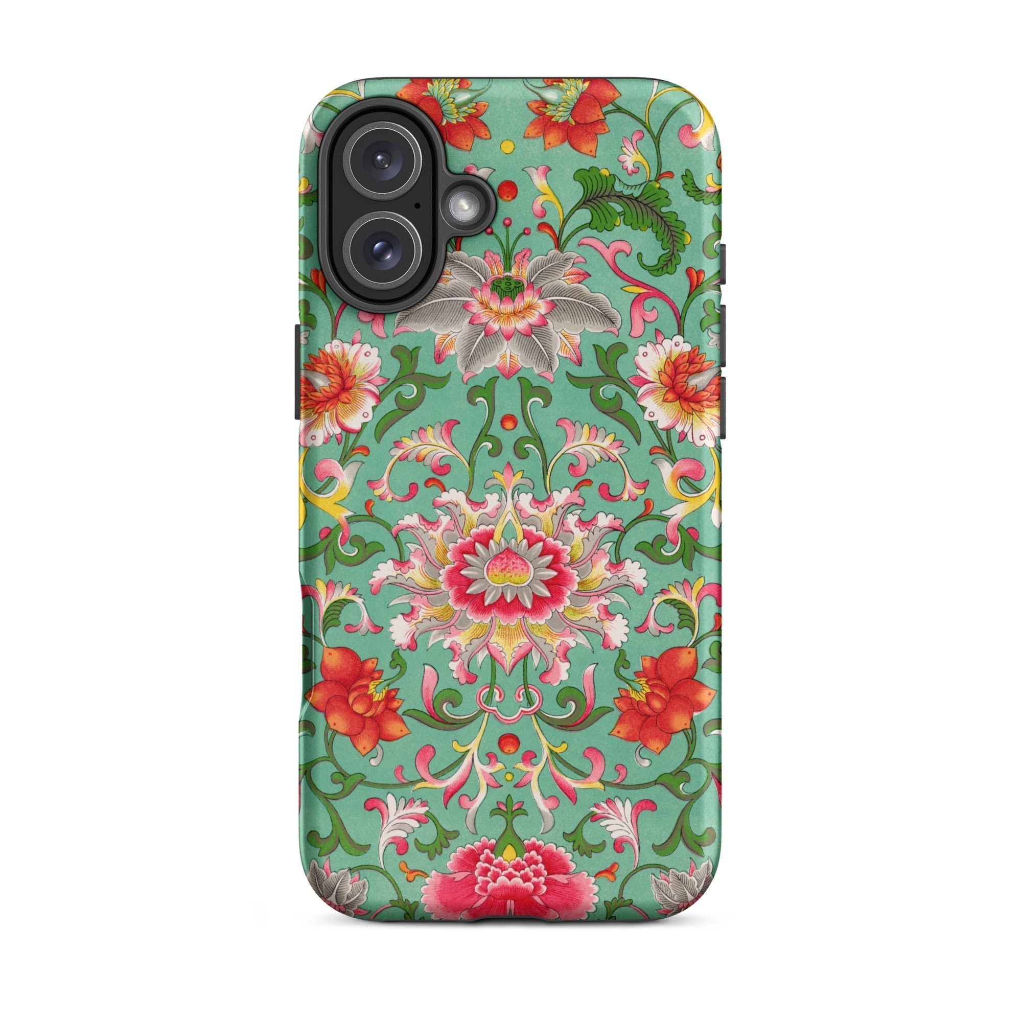 Chinese Florals - Owen Jones Chinoiserie Iphone Case, 16 Plus / Tough Phone, Floral Patterned Phone Case