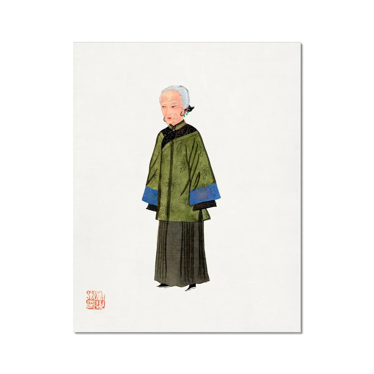 Chinese Grand Dame Fine Art Print - 11’x14’ - Posters Prints & Visual Artwork - Aesthetic Art