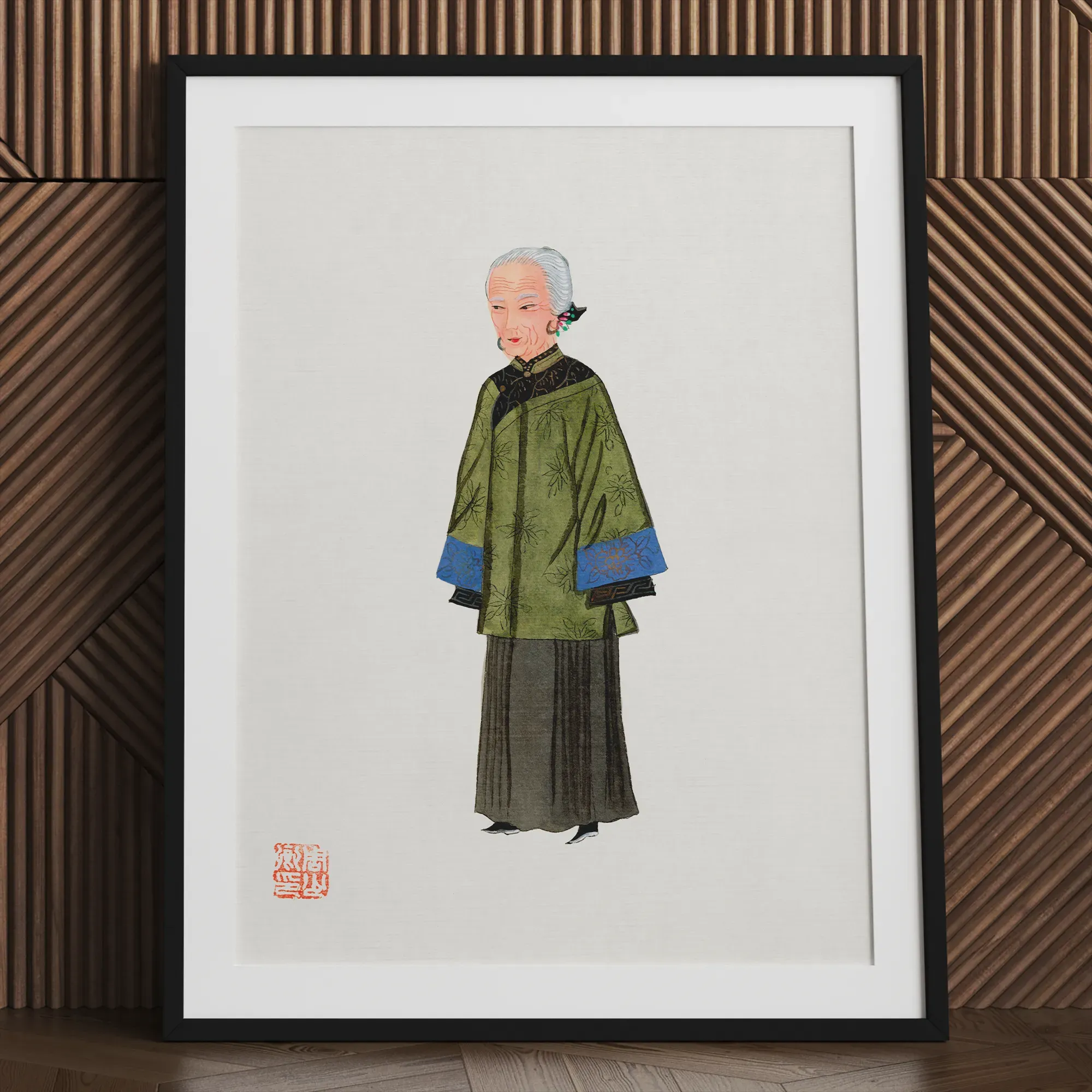 Chinese Grand Dame Framed & Mounted Print - Posters Prints & Visual Artwork - Aesthetic Art