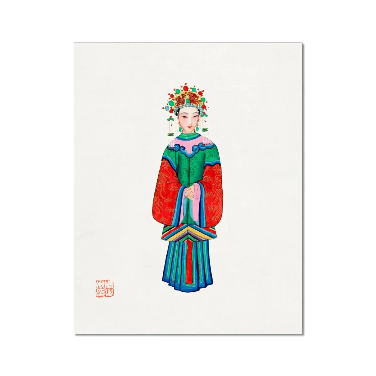 Chinese Imperial Princess Fine Art Print - 11’x14’ - Posters Prints & Visual Artwork - Aesthetic Art