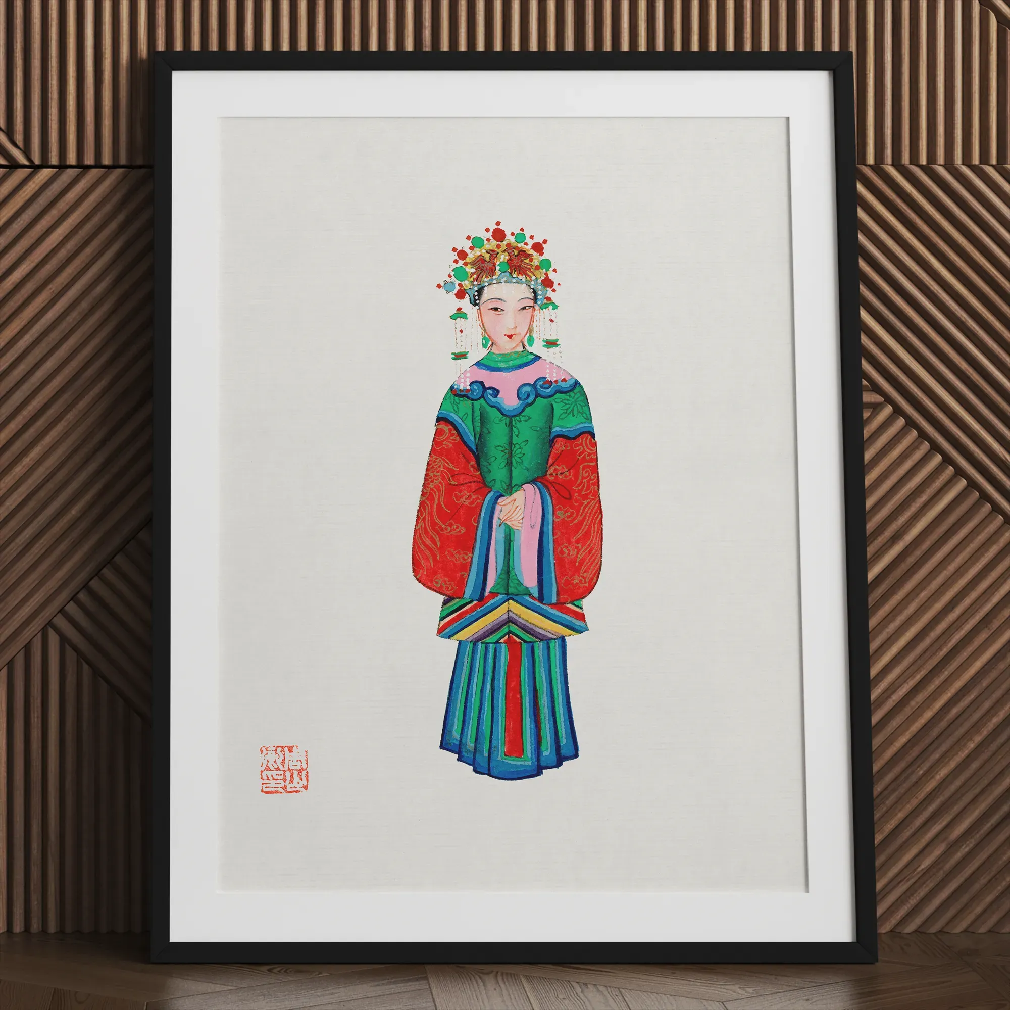 Chinese Imperial Princess Framed & Mounted Print - Posters Prints & Visual Artwork - Aesthetic Art