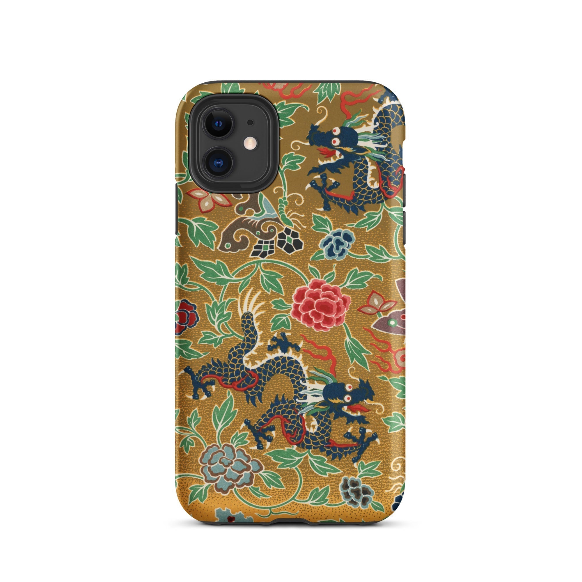 Chinese and Japanese Pattern Auguste Racinet Iphone Case, 11 / Matte, Dragon Patterned Phone Case