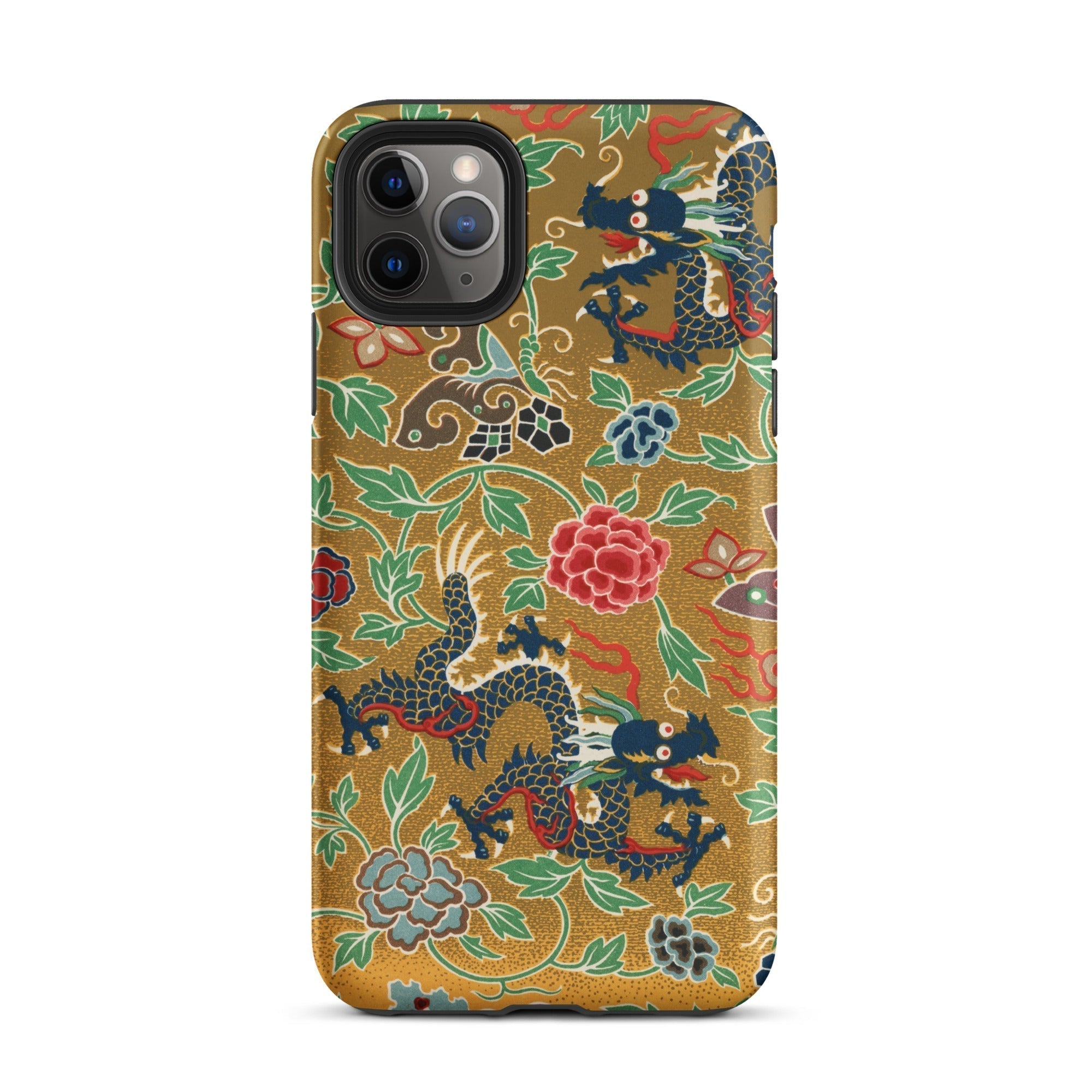 Chinese and Japanese Pattern Auguste Racinet Iphone Case, 11 Pro Max / Matte, Dragon Patterned Smartphone Case
