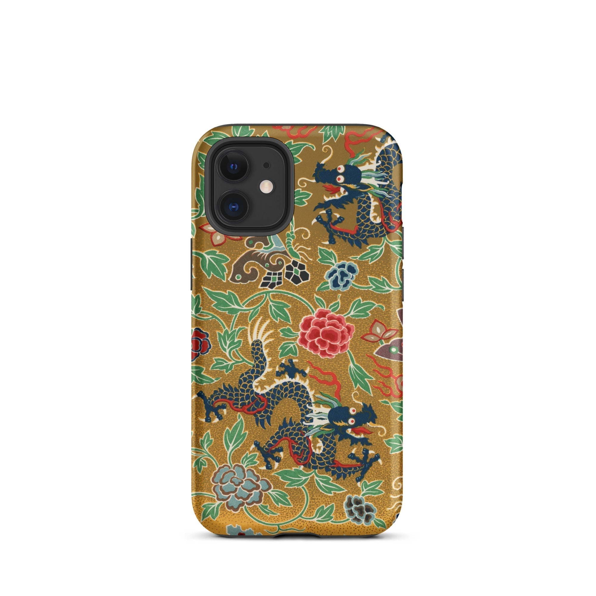 Chinese and Japanese Pattern Auguste Racinet Iphone Case, 12 Mini / Matte, Dragon Patterned Phone Case
