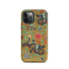 Chinese and Japanese Pattern - Auguste Racinet Iphone Case, 12 Pro / Tough Phone, Dragon-patterned Phone Case