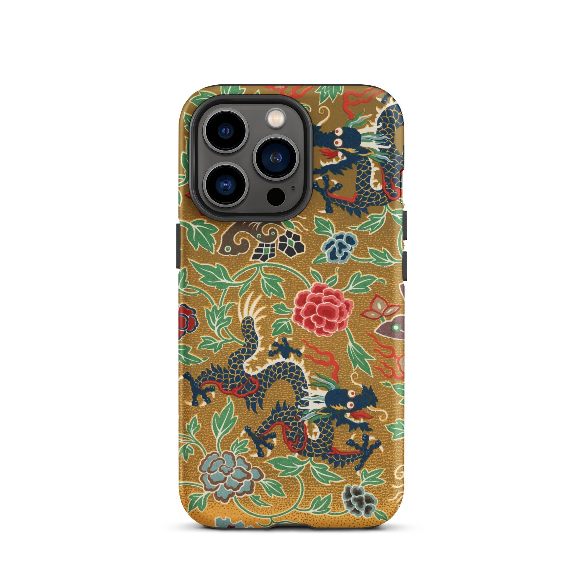 Chinese and Japanese Pattern Auguste Racinet Iphone Case, 13 Pro / Matte, Dragon Patterned Phone Case