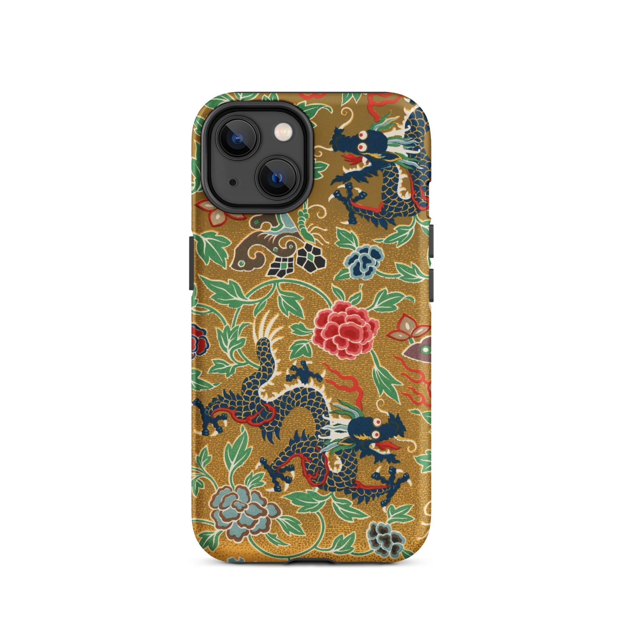 Chinese and Japanese Pattern Auguste Racinet Iphone Case, 14 / Matte, Dragon Patterned Iphone Case