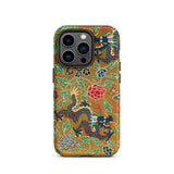 Chinese and Japanese Pattern - Auguste Racinet Iphone Case, 14 Pro / Matte, Dragon-patterned Iphone Case