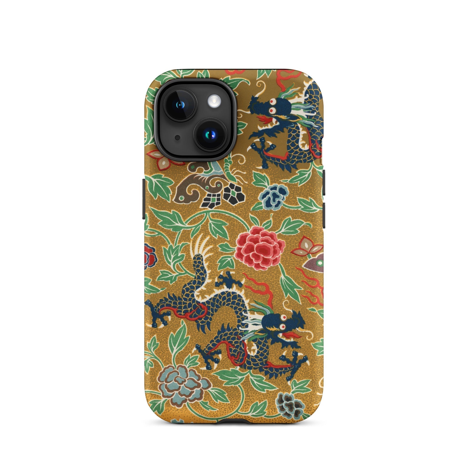 Chinese and Japanese Pattern Auguste Racinet Iphone Case, 15 / Matte, Dragon Patterned Phone Case