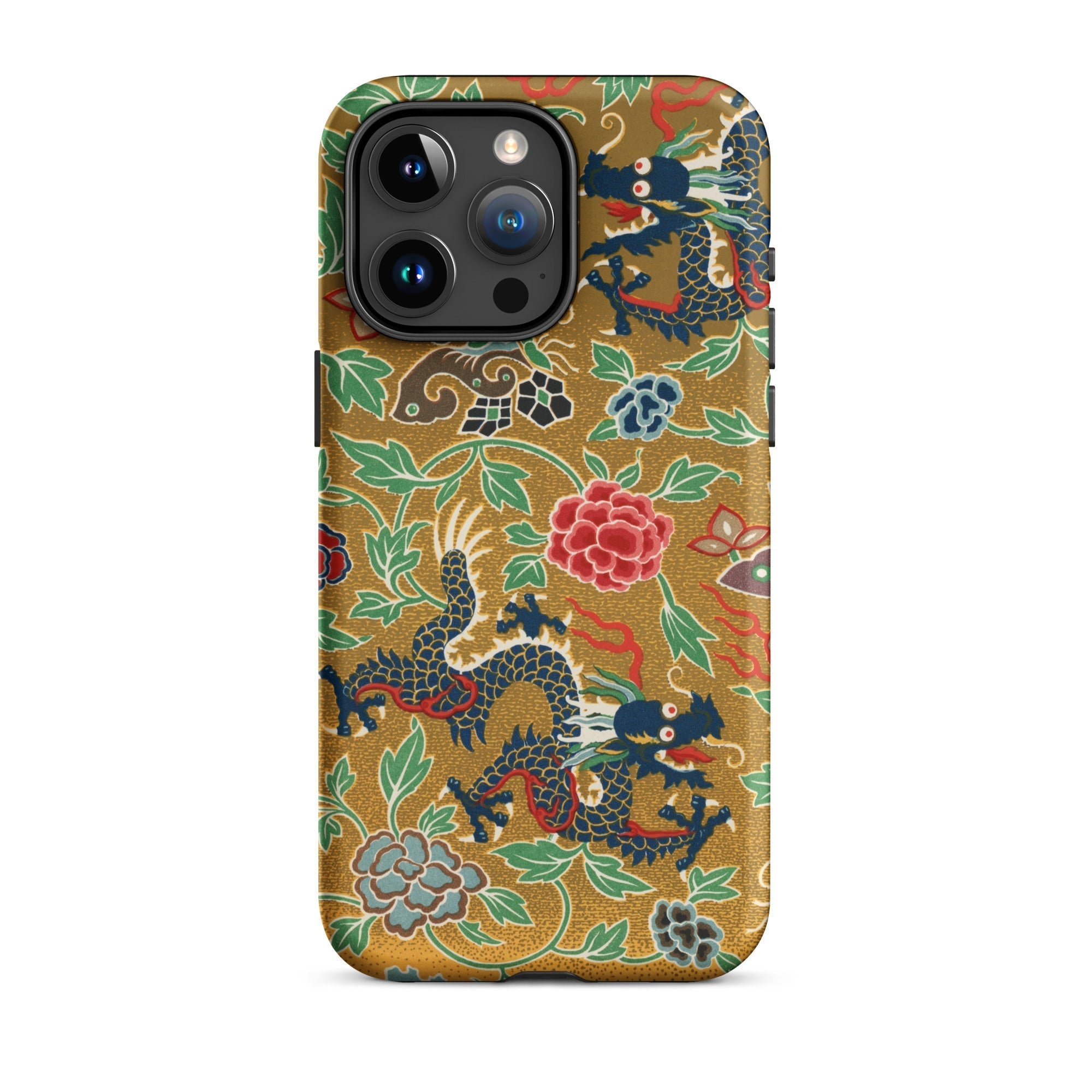 Chinese and Japanese Pattern Auguste Racinet Iphone Case, 15 Pro Max / Matte, Dragon Patterned Phone Case
