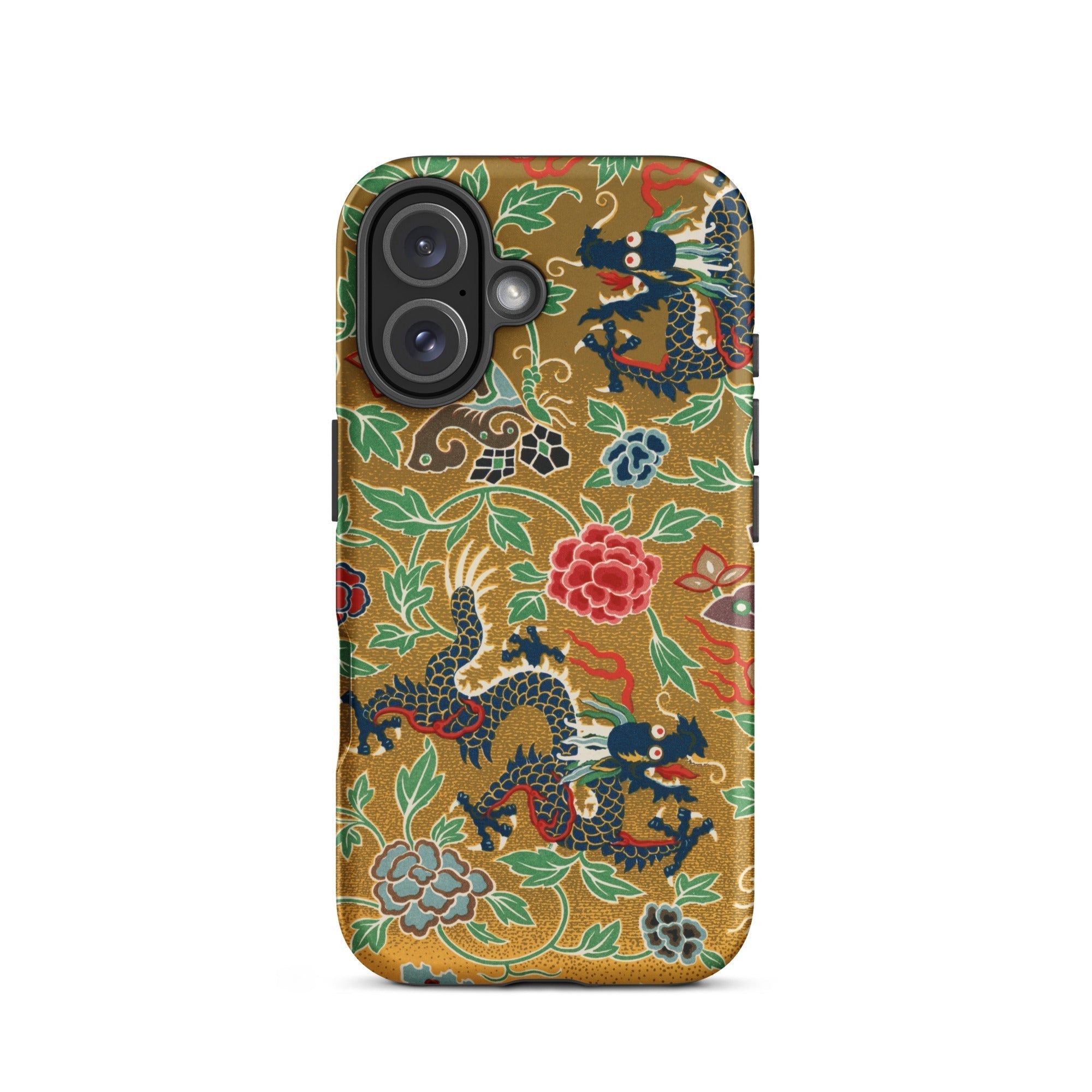Chinese and Japanese Pattern Auguste Racinet Iphone Case, 16 / Matte, Dragon Patterned Phone Case