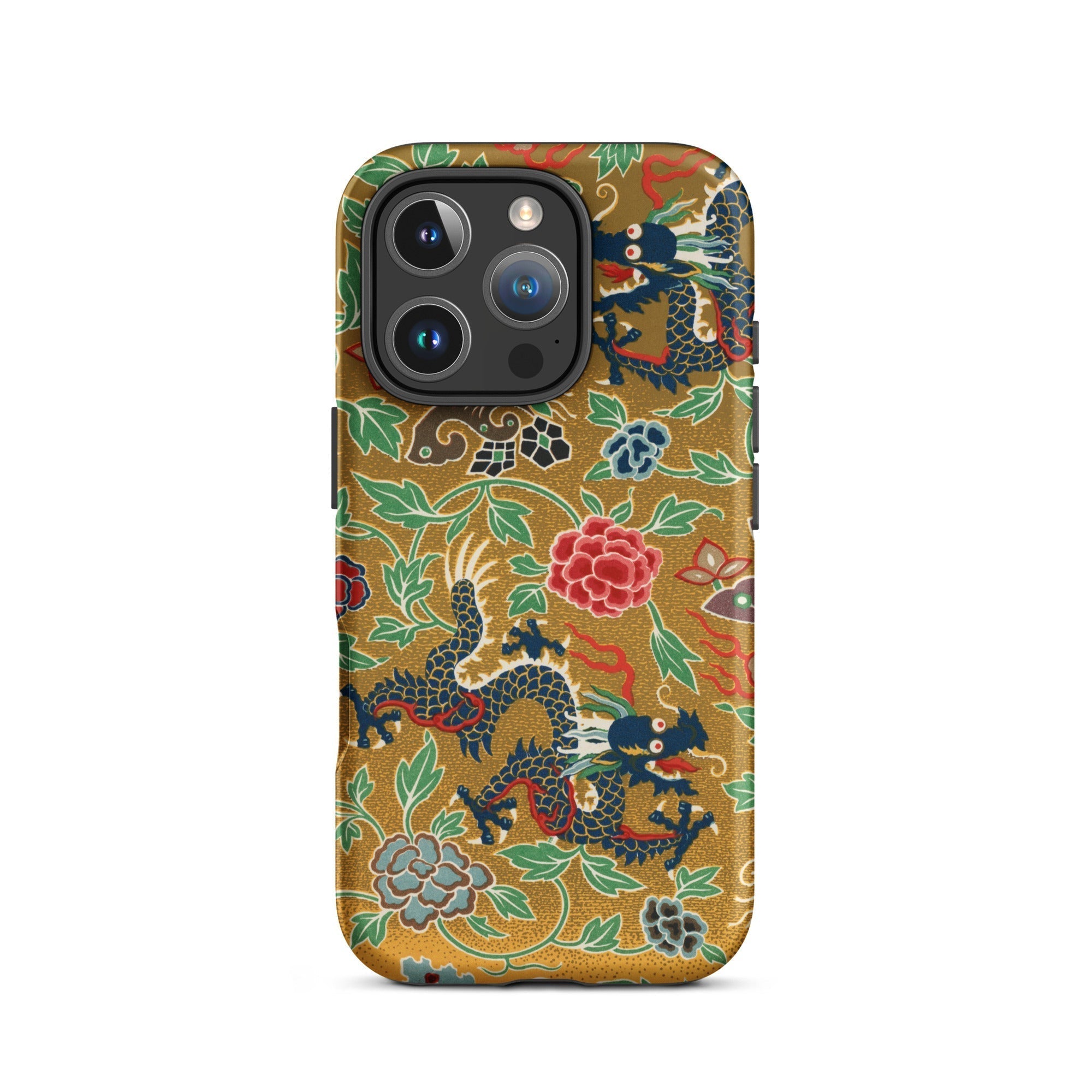 Chinese and Japanese Pattern Auguste Racinet Iphone Case, 16 Pro / Matte, Dragon Patterned Phone Case