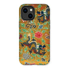 Chinese and Japanese Pattern - Auguste Racinet Iphone Case, 14 Plus / Matte, Kite-713264134, Decorative Phone Case