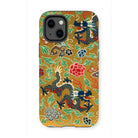 Chinese and Japanese Pattern - Auguste Racinet Iphone Case, 13 Mini / Matte, Kite-713264140, Decorative Phone Case