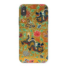 Chinese and Japanese Pattern - Auguste Racinet Iphone Case, x / Matte, Decorative Phone Case Colorful Asian-inspired Dragon Floral Pattern