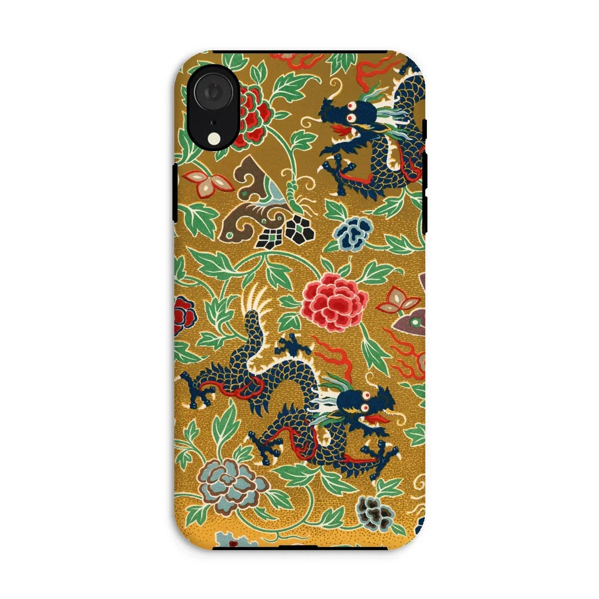 Chinese and Japanese Pattern - Auguste Racinet Iphone Case, Xr / Matte, Decorative Phone Case Ornate Asian-inspired Pattern Dragons Floral