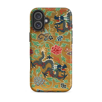 Chinese and Japanese Pattern - Auguste Racinet Phone Case Iphone 16 Plus / Matte Dragon-patterned Phone Case Auguste Racinet, Japanese