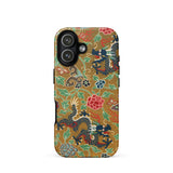 Chinese and Japanese Pattern - Auguste Racinet Phone Case Iphone 17 / Matte Gold Dragon Patterned Phone Case Floral Accents Textured