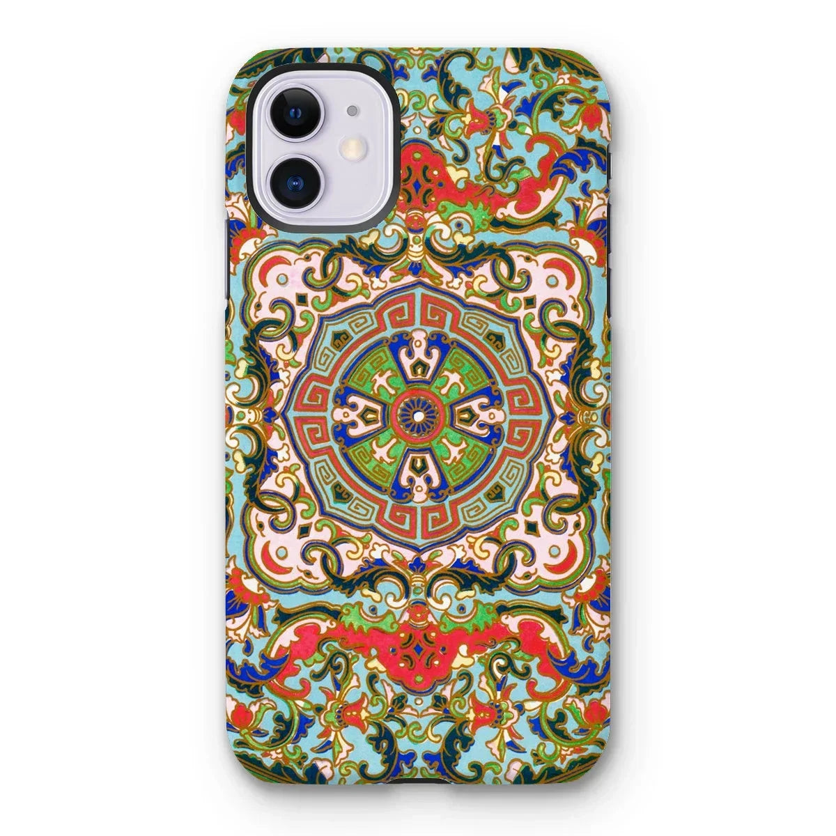 Chinese Mandala - Owen Jones Iphone Case, 11 / Matte, Ornate Colorful Phone Case Intricate Mandala-like Design Floral
