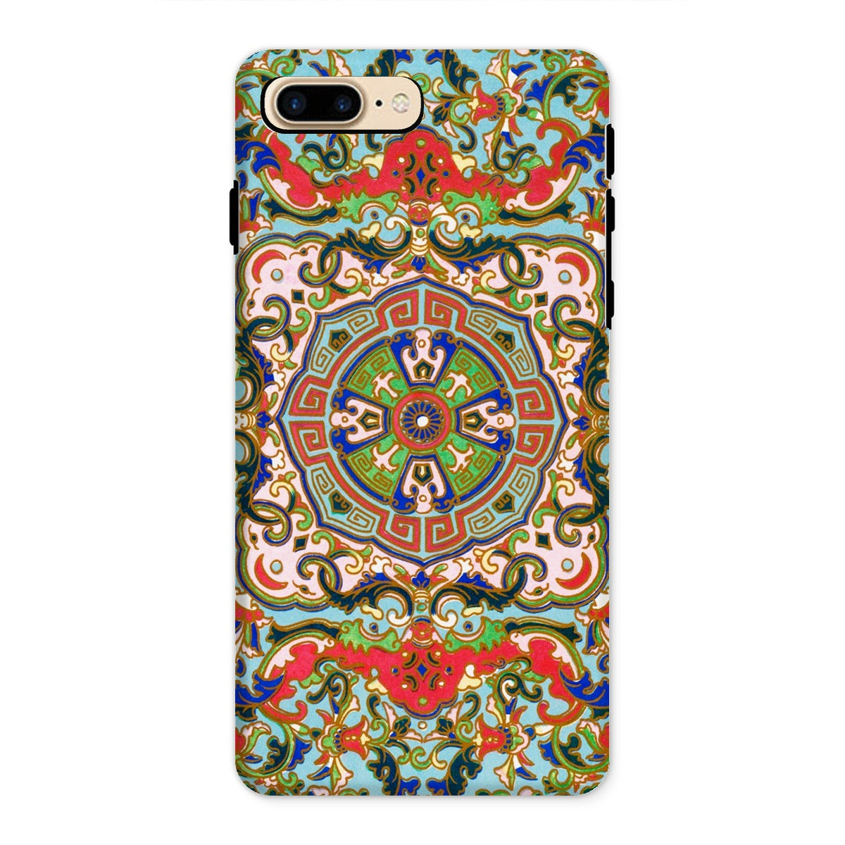 Chinese Mandala Owen Jones Iphone Case, 8 Plus / Matte, Ornate Colorful Mandala Style Phone Case Intricate Floral Geometric
