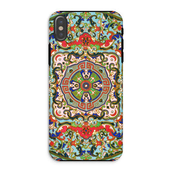 Chinese Mandala - Owen Jones Iphone Case, Xs / Matte, Ornate Phone Case Colorful Intricate Mandala-like Design Floral